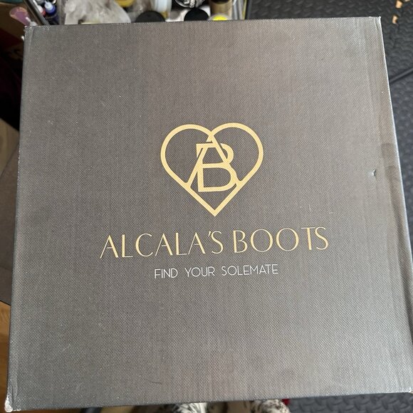 Alcala's Johnny Women Black Brown Cow Hair-On-Hide Leather Cowboy Boots Size 9.5 - Picture 8 of 10